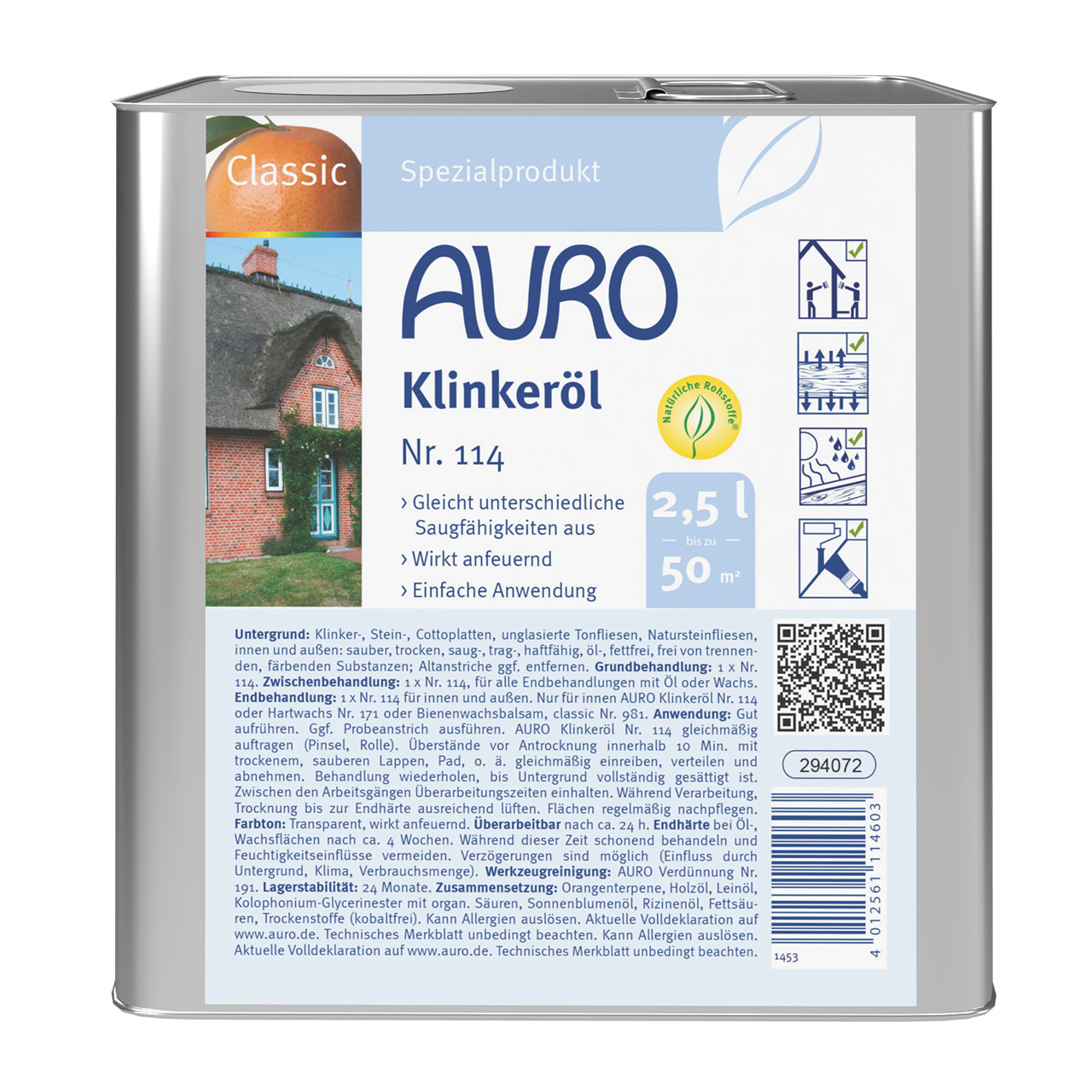 Klinkeröl – 2,5 Liter