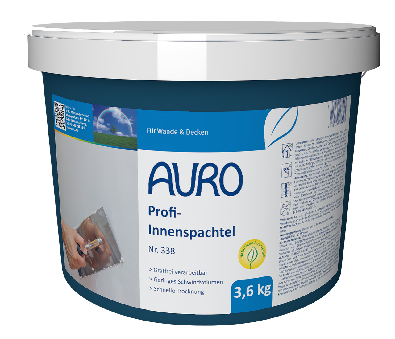 Profi-Innenspachtel – 3,6 Kilogramm