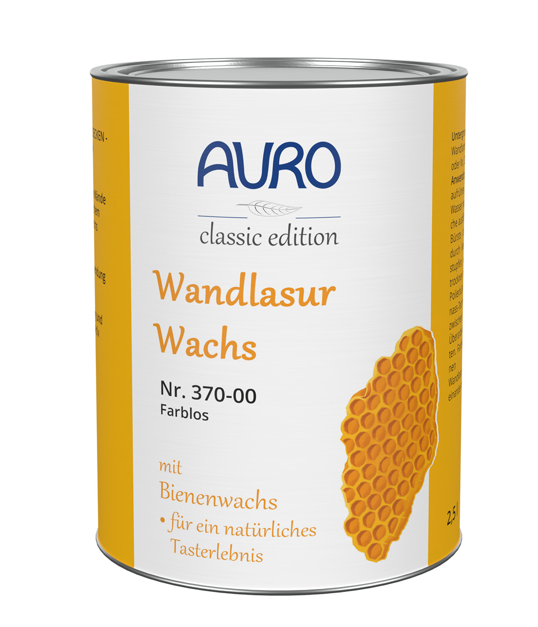 Wandlasur-Wachs farblos – 2,5 Liter
