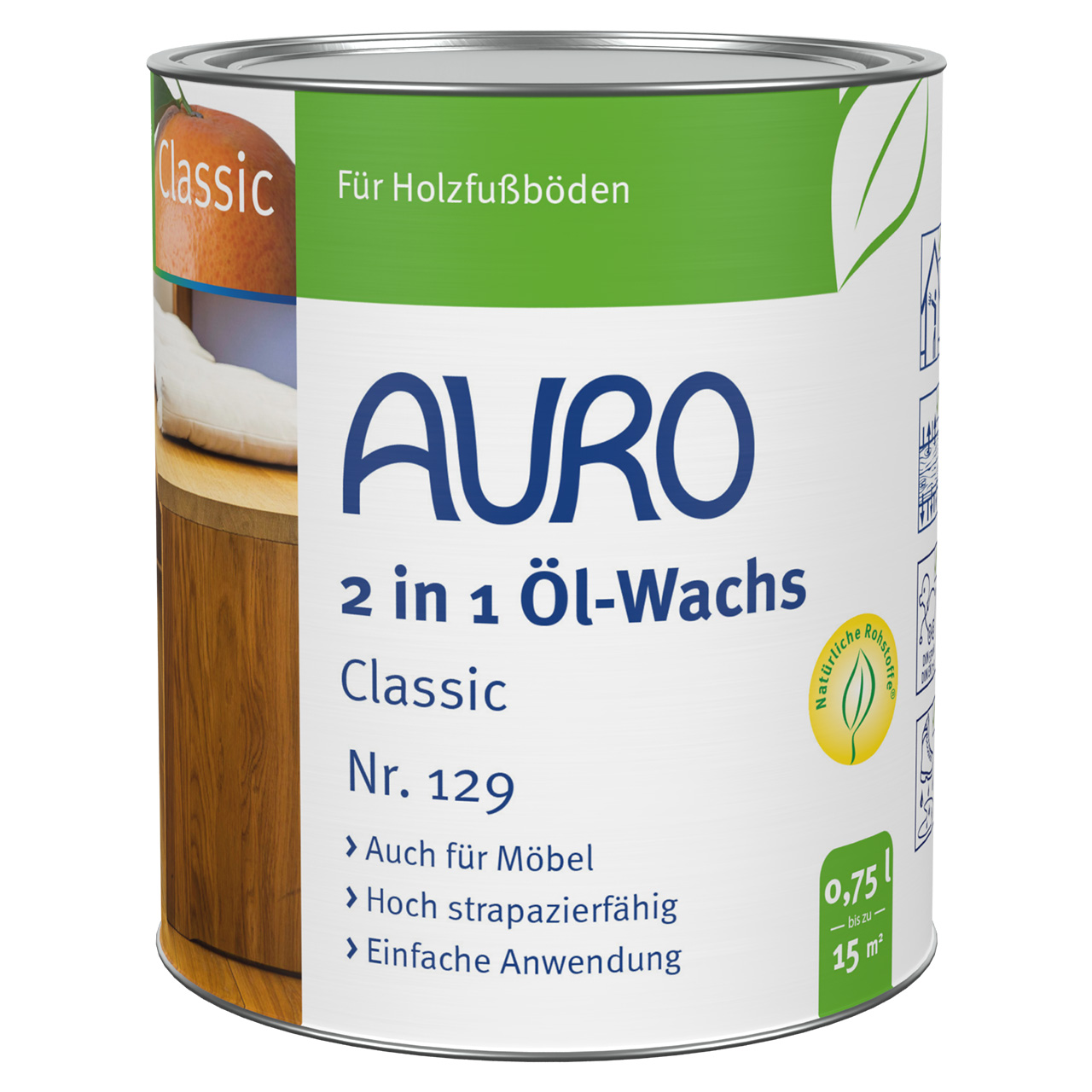 2 in 1 Öl-Wachs Classic – 0,75 Liter