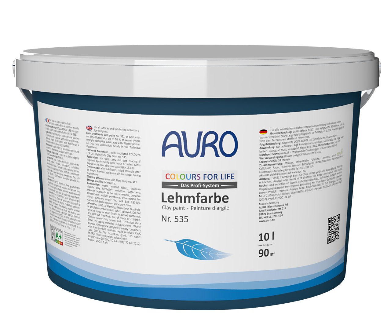 COLOURS FOR LIFE Profi-Lehmfarbe Base P – PG 1 10