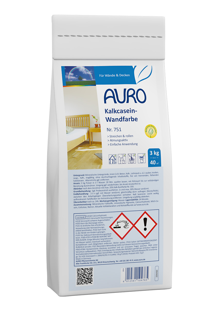 Kalkcasein-Wandfarbe – 3 Kilogramm