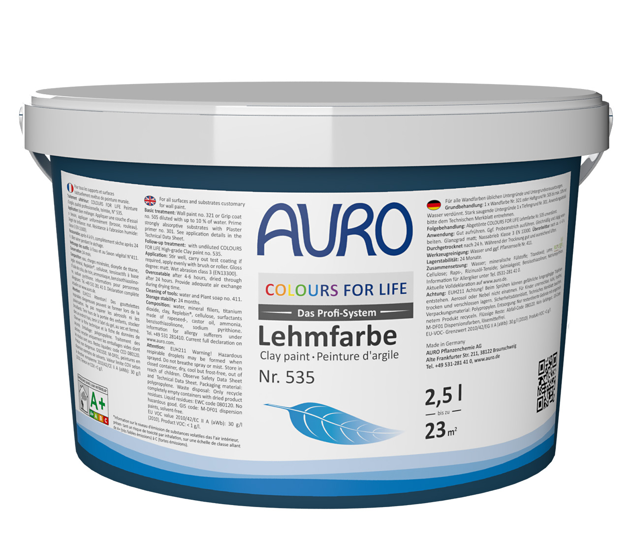 COLOURS FOR LIFE Profi-Lehmfarbe Base P – PG 1 2,5
