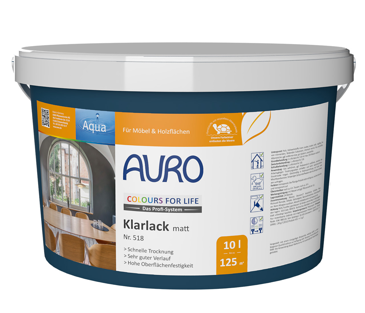 COLOURS FOR LIFE Klarlack, matt – 10 Liter