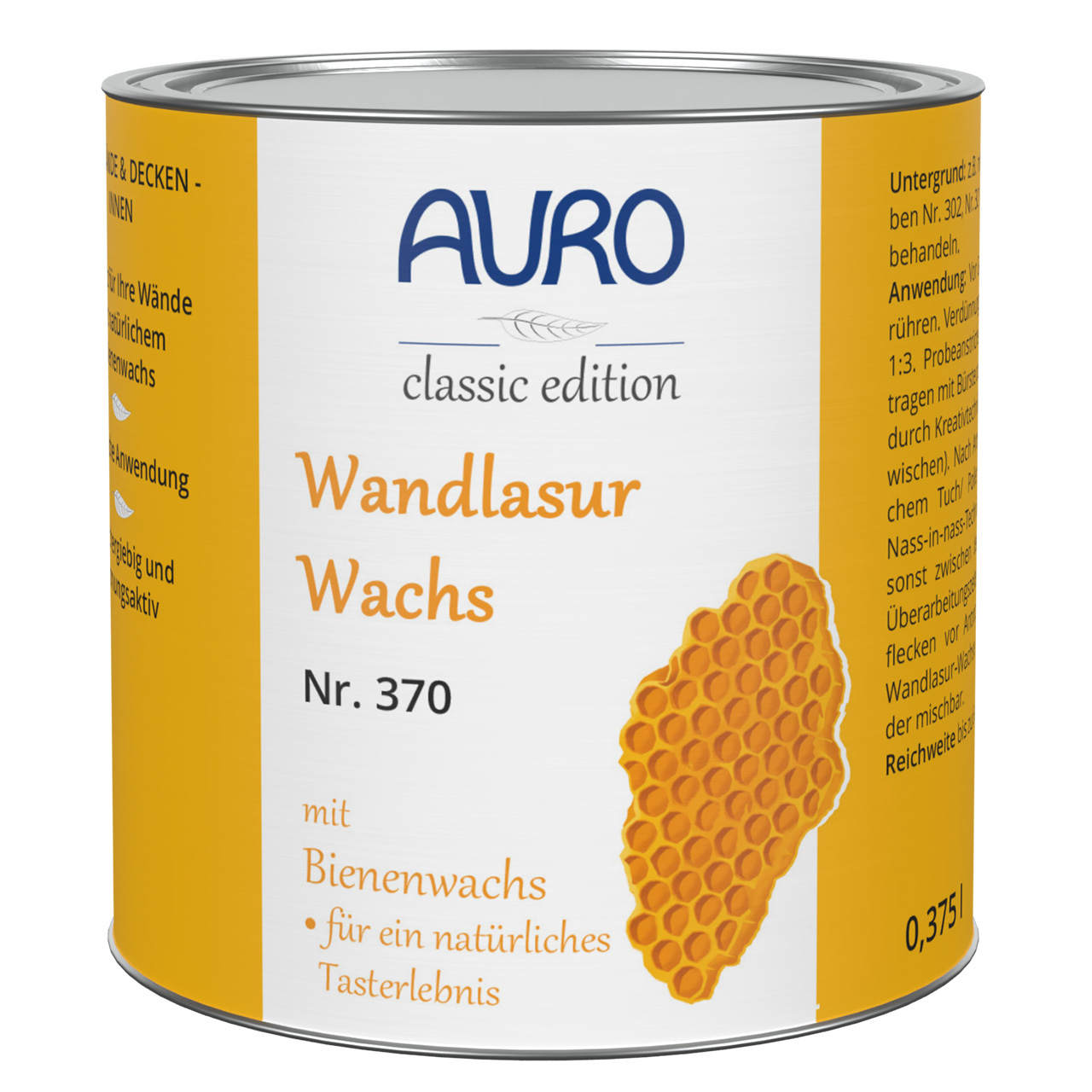 Wandlasur-Wachs farblos – 0,375 Liter