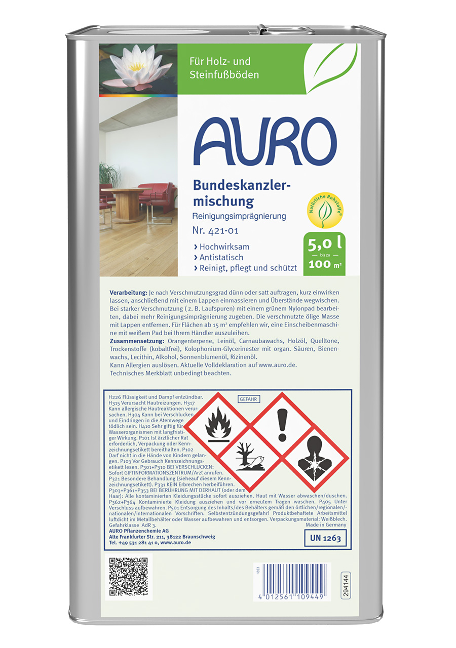 Bundeskanzlermischung Reinigungsimprägnierung – 5 Liter