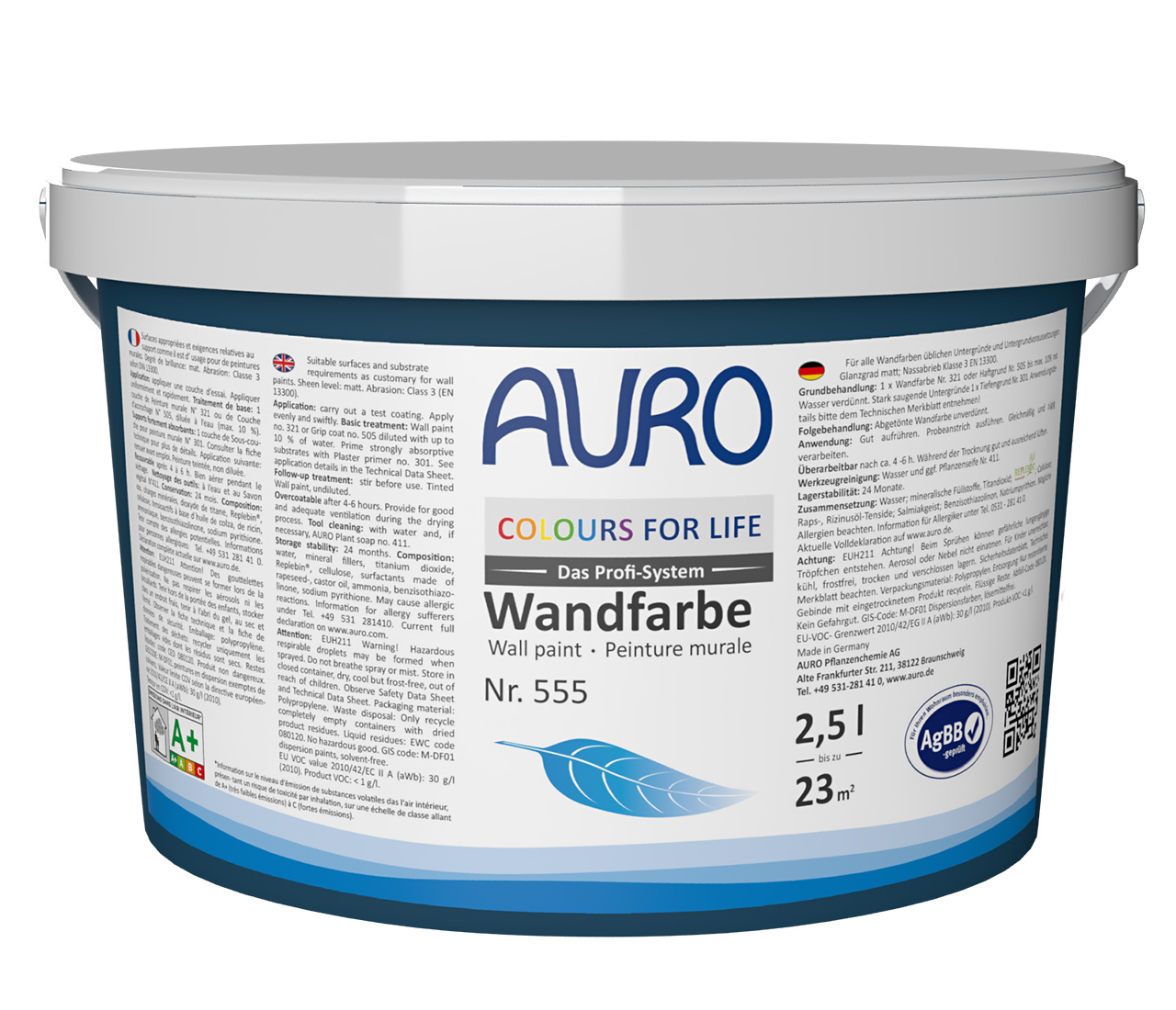 COLOURS FOR LIFE Premium Wand- und Deckenfarbe Base P – PG 4 2,5