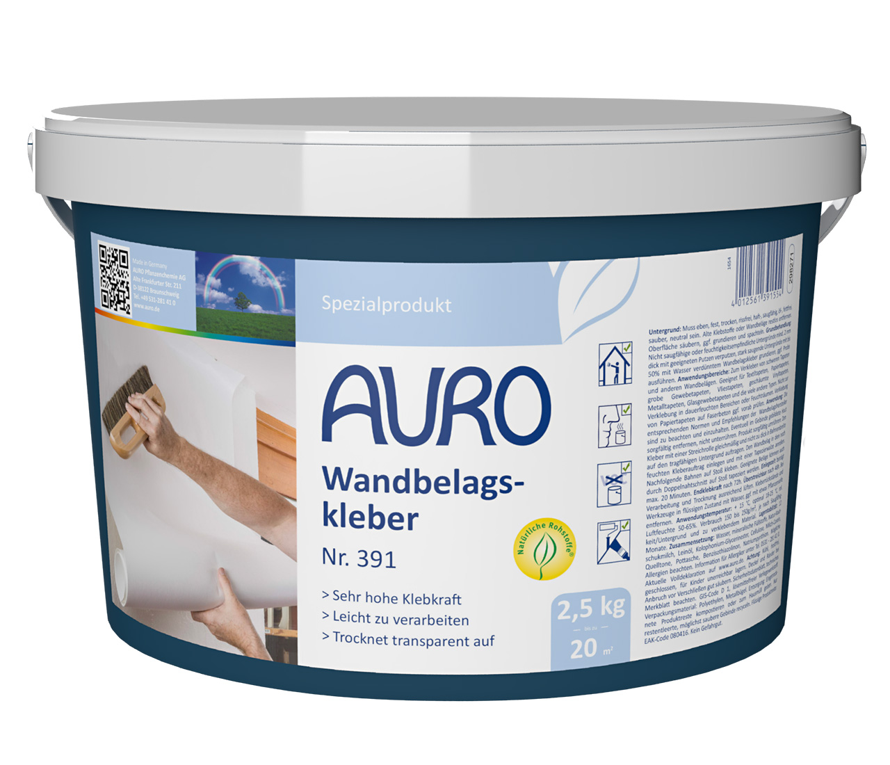 Wandbelagskleber – 2,5 Kilogramm