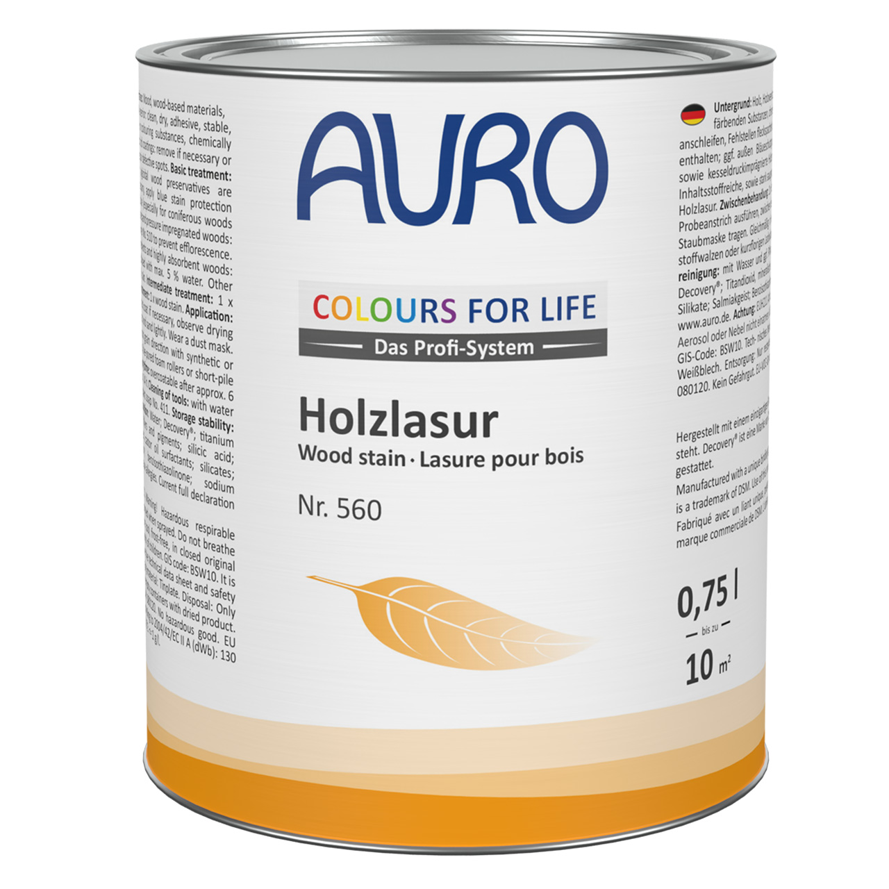 COLOURS FOR LIFE Holzlasur – PG 0,75