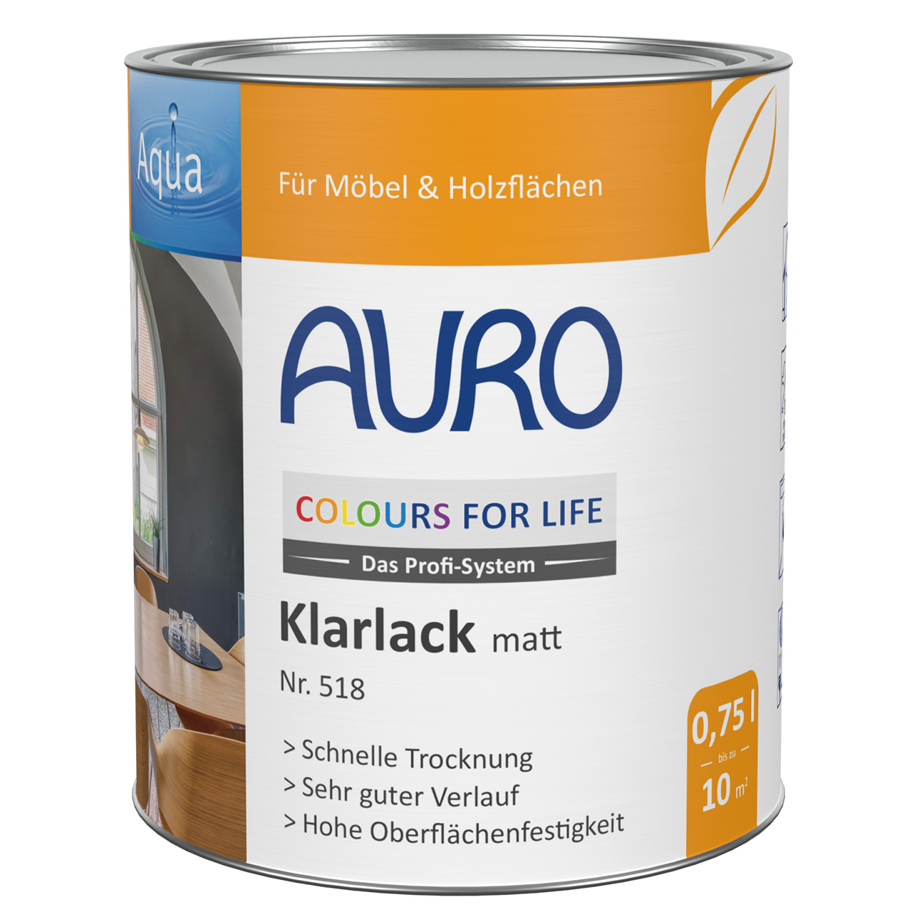 COLOURS FOR LIFE Klarlack, matt – 0,75 Liter