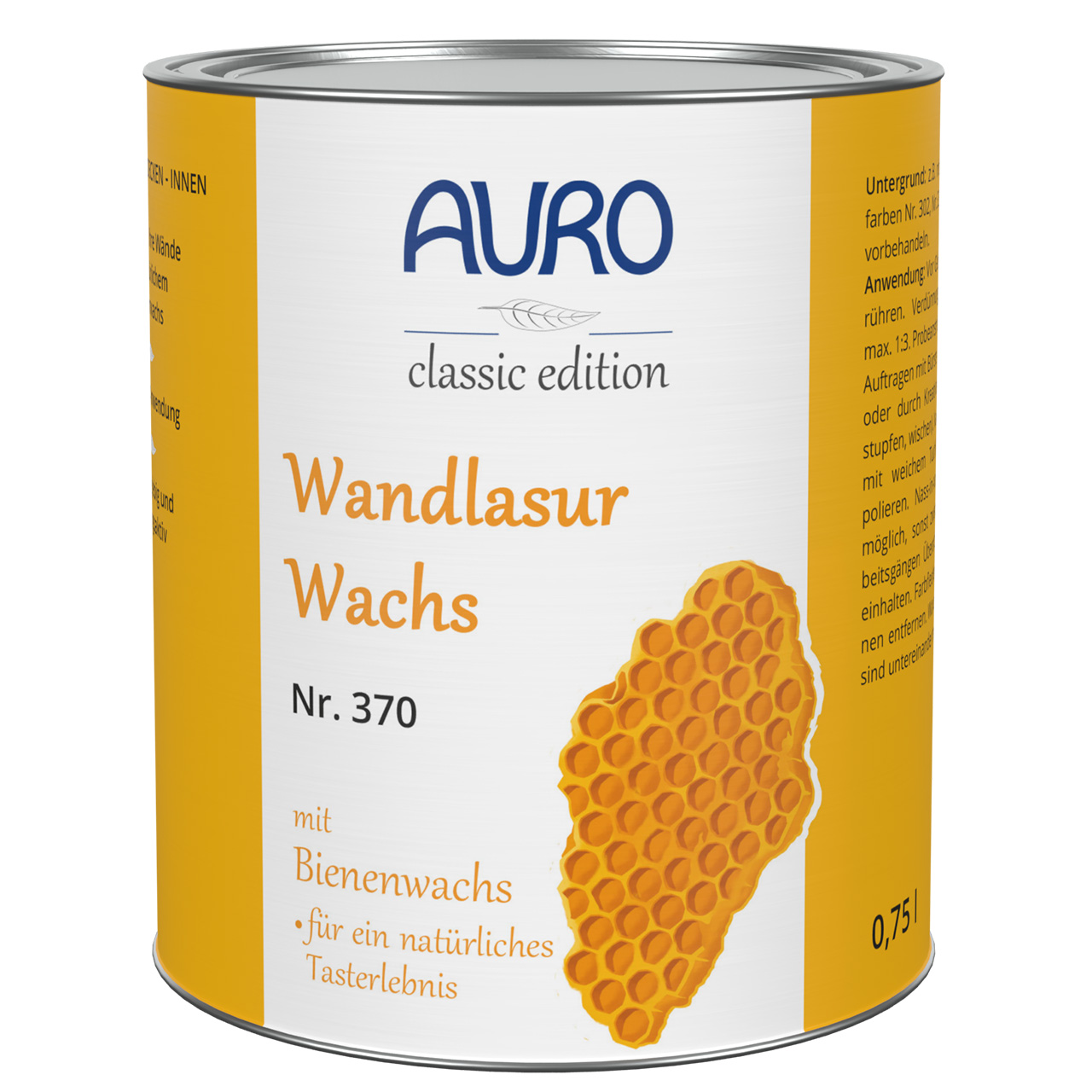 Wandlasur-Wachs farblos – 0,75 Liter