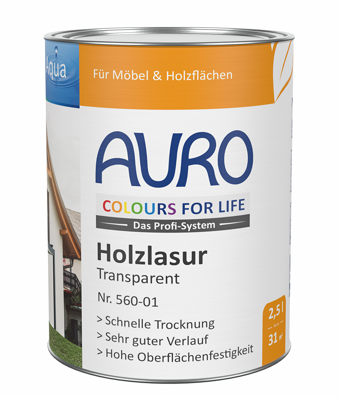 COLOURS FOR LIFE Holzlasur, transparent – 2,5 Liter