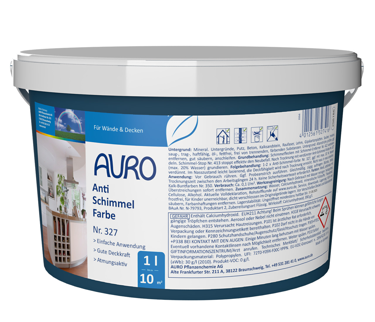 Anti-Schimmel-Farbe – 1 Liter
