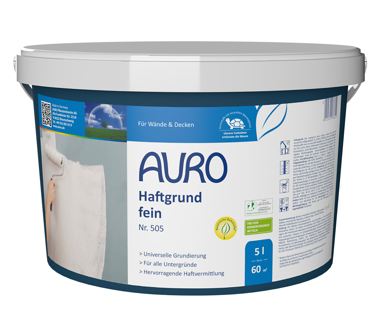 Haftgrund, fein – 5 Liter