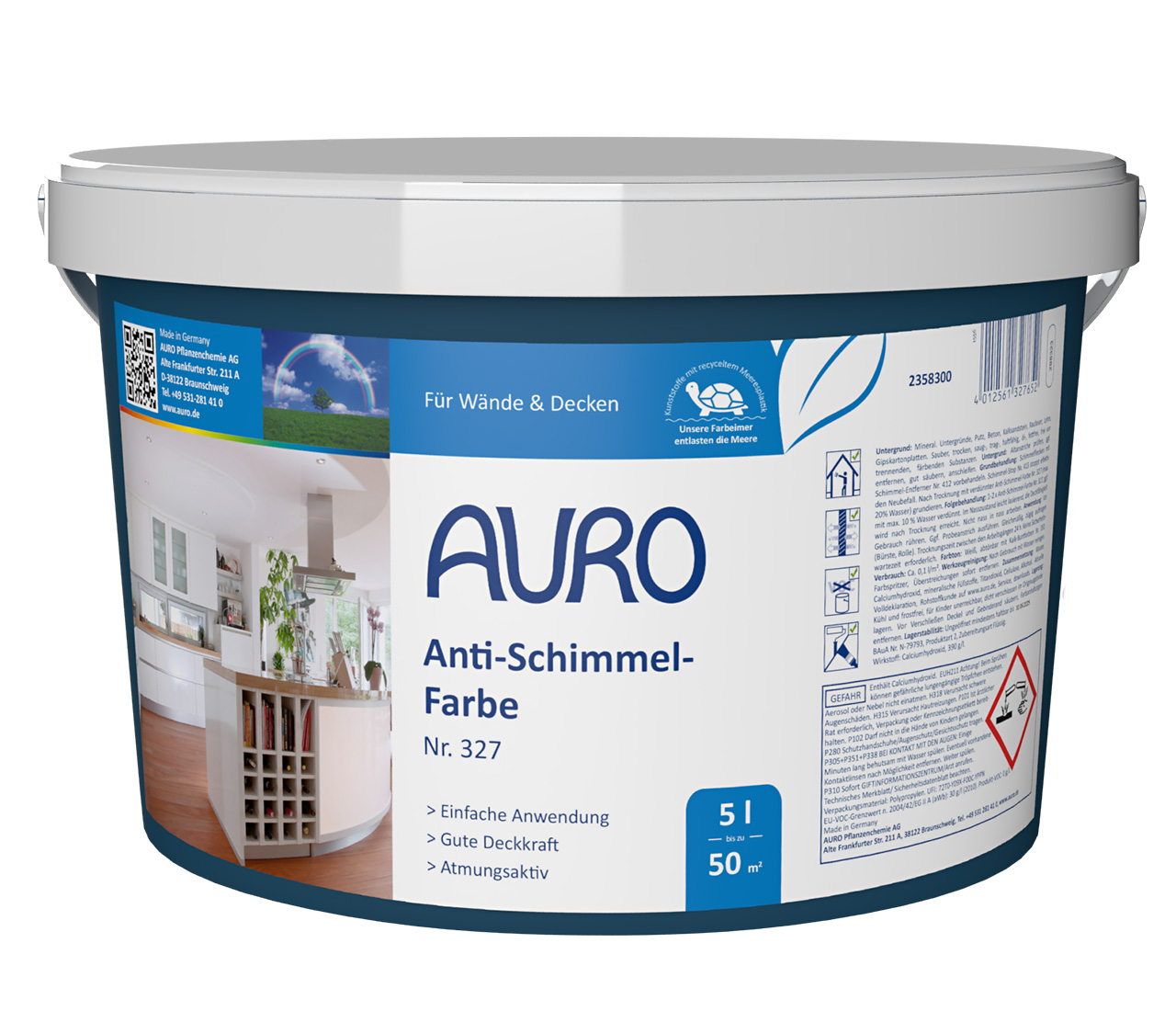 Anti-Schimmel-Farbe – 5 Liter